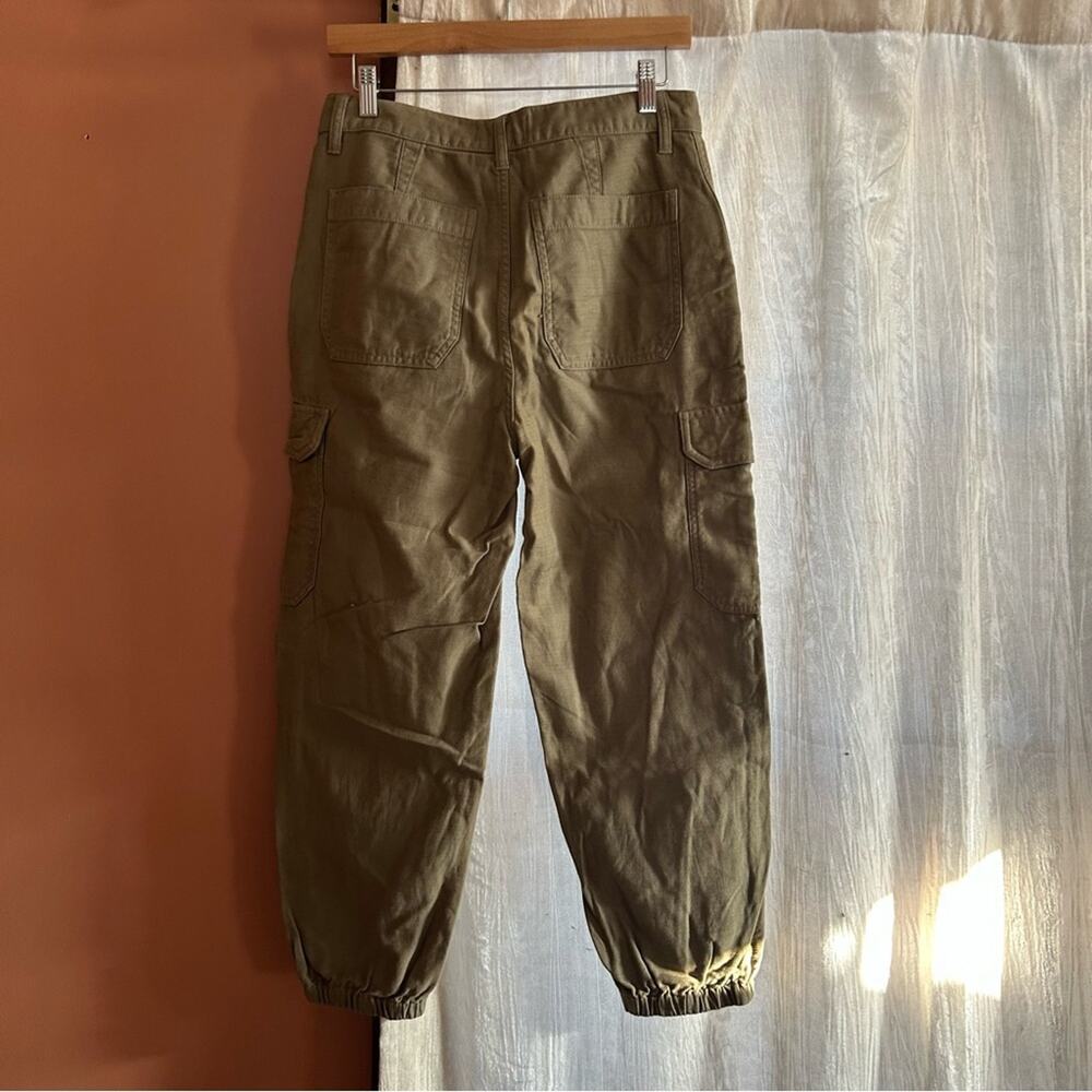 Madewell High-Rise Cargo Fatigue Pants Distant Surplus Green Utility Joggers‎ 26 - Picture 6 of 9